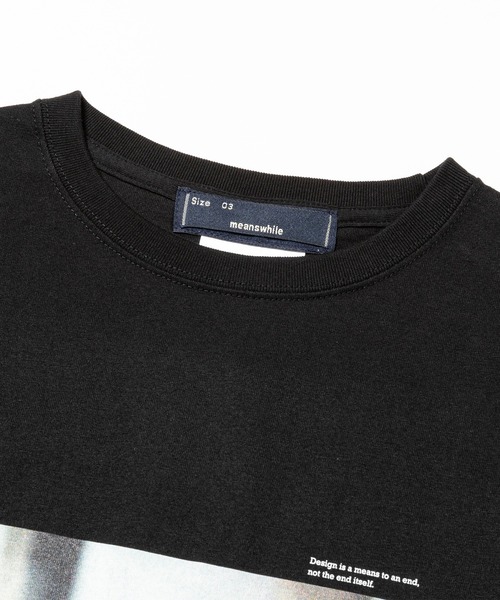 meanswhile(ミーンズワイル)の「Abstract Photograph Tee(Tシャツ/カットソー・メンズ・ホワイト系2/ホワイト系1/ブラック系1/ブラック系2・2(M)/1(S)/4(XL)/3(L))」の13枚目の写真
