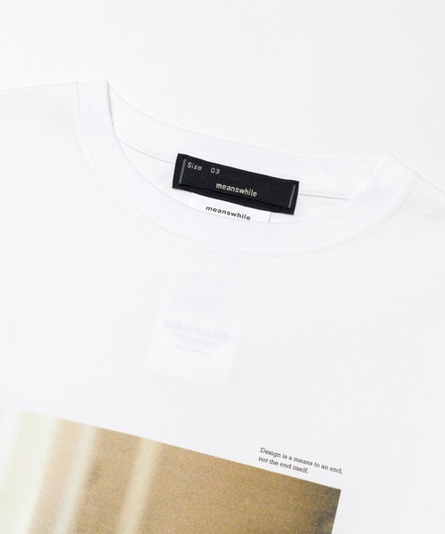meanswhile(ミーンズワイル)の「Abstract Photograph Tee(Tシャツ/カットソー・メンズ・ホワイト系2/ホワイト系1/ブラック系1/ブラック系2・2(M)/1(S)/4(XL)/3(L))」の7枚目の写真