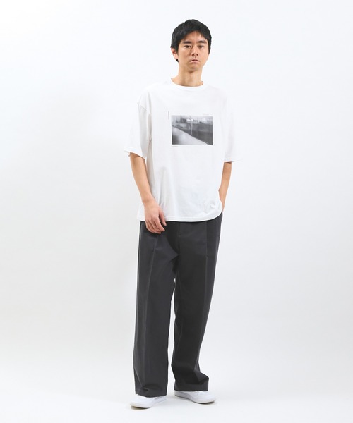 meanswhile(ミーンズワイル)の「Abstract Photograph Tee(Tシャツ/カットソー・メンズ・ホワイト系2/ホワイト系1/ブラック系1/ブラック系2・2(M)/1(S)/4(XL)/3(L))」の16枚目の写真