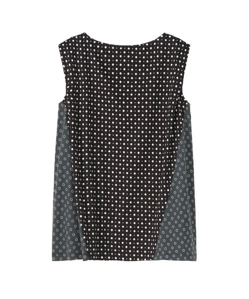 ZUCCa(ズッカ)の「DOT DOCKING JERSEY / タンクトップ / P(タンクトップ・レディース・ブラック/ブルー・M size)」の4枚目の写真