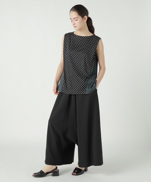 ZUCCa(ズッカ)の「DOT DOCKING JERSEY / タンクトップ / P(タンクトップ・レディース・ブラック/ブルー・M size)」の6枚目の写真
