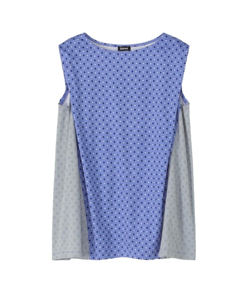 ZUCCa(ズッカ)の「DOT DOCKING JERSEY / タンクトップ / P(タンクトップ・レディース・ブラック/ブルー・M size)」の3枚目の写真