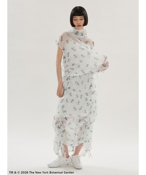 emmi（エミ）の「【emmi×NYBG】フラワーワッシャーブラウス【セットアップ対応】/ハンドウォッシャブル（シャツ/ブラウス・レディース・オフホワイト/イエロー・F）」の7枚目の写真