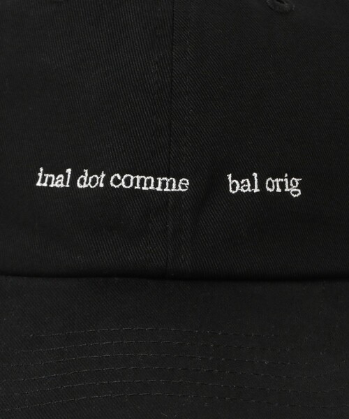 bal(バル)の「BAL / COTTON 6-PANEL HAT(キャップ・メンズ・ブラック・ONE SIZE)」の5枚目の写真