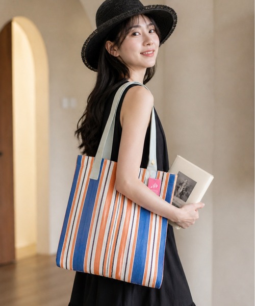 MILLION CARATS(ミリオンカラッツ)の「Market Bag(トートバッグ・レディース・ピンク/グリーン/オフホワイト/ネイビー/ブラウン・FREE)」の7枚目の写真