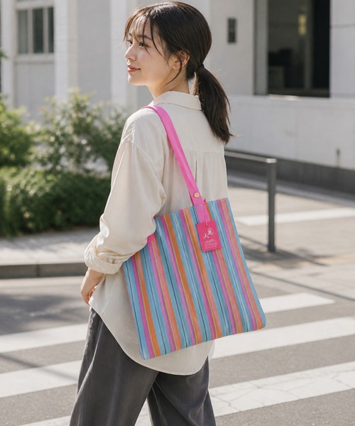 MILLION CARATS(ミリオンカラッツ)の「Market Bag(トートバッグ・レディース・ピンク/グリーン/オフホワイト/ネイビー/ブラウン・FREE)」の12枚目の写真