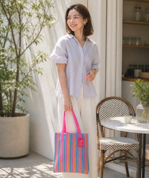 MILLION CARATS(ミリオンカラッツ)の「Market Bag(トートバッグ・レディース・ピンク/グリーン/オフホワイト/ネイビー/ブラウン・FREE)」の13枚目の写真