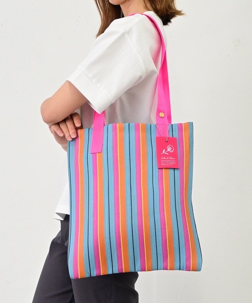 MILLION CARATS(ミリオンカラッツ)の「Market Bag(トートバッグ・レディース・ピンク/グリーン/オフホワイト/ネイビー/ブラウン・FREE)」の14枚目の写真