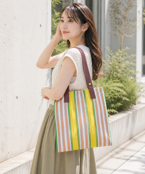 MILLION CARATS(ミリオンカラッツ)の「Market Bag(トートバッグ・レディース・ピンク/グリーン/オフホワイト/ネイビー/ブラウン・FREE)」の17枚目の写真
