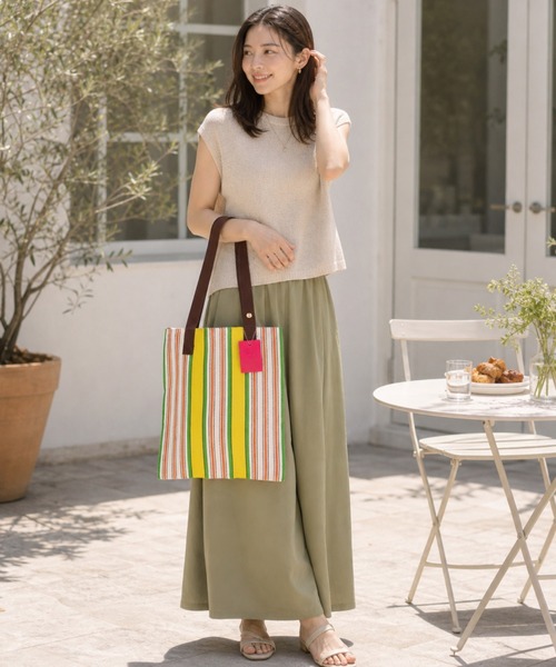 MILLION CARATS(ミリオンカラッツ)の「Market Bag(トートバッグ・レディース・ピンク/グリーン/オフホワイト/ネイビー/ブラウン・FREE)」の18枚目の写真