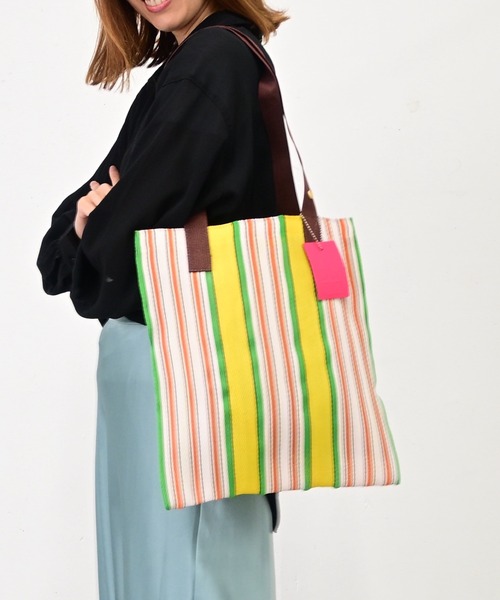 MILLION CARATS(ミリオンカラッツ)の「Market Bag(トートバッグ・レディース・ピンク/グリーン/オフホワイト/ネイビー/ブラウン・FREE)」の19枚目の写真