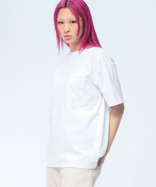 Goodwear(グッドウェア)の「Goodwear (グッドウェア) Tシャツ 半袖 USAコットン ポケット付き レギュラー クルーネック ポケT 2W715226(Tシャツ/カットソー・メンズ・ホワイト/ブラック/ネイビー・LL/L/M)」の2枚目の写真