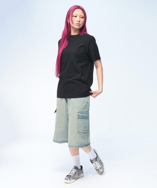 Goodwear(グッドウェア)の「Goodwear (グッドウェア) Tシャツ 半袖 USAコットン ポケット付き レギュラー クルーネック ポケT 2W715226(Tシャツ/カットソー・メンズ・ホワイト/ブラック/ネイビー・LL/L/M)」の5枚目の写真