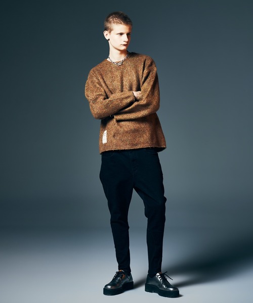 glamb(グラム)の「Fuzzy Pullover Knit / ファジープルオーバーニット(ニット/セーター・メンズ・ブルー/ブラウン・S/M/L)」の12枚目の写真