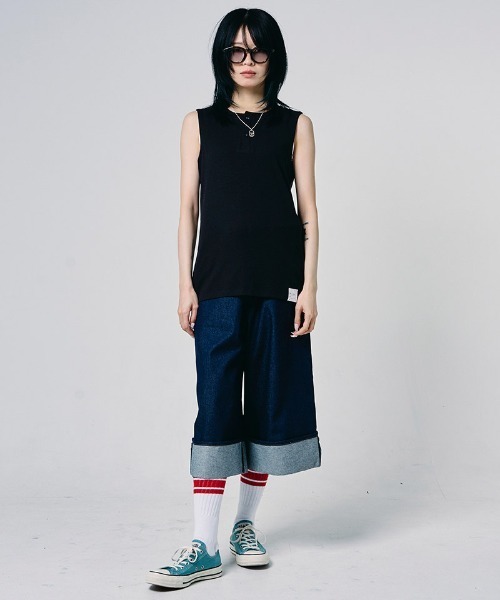EFFECTEN(エフェクテン)の「mta618-Henry neck tank top タンクトップ(efdig-08)(タンクトップ・メンズ・ホワイト/ブラック・M/L/XL)」の10枚目の写真