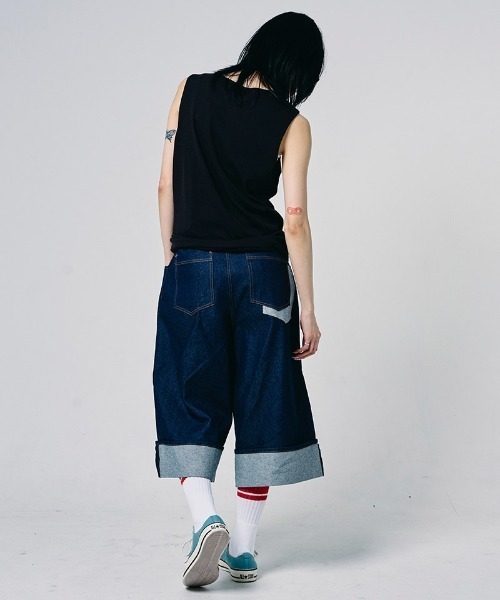 EFFECTEN(エフェクテン)の「mta618-Henry neck tank top タンクトップ(efdig-08)(タンクトップ・メンズ・ホワイト/ブラック・M/L/XL)」の8枚目の写真