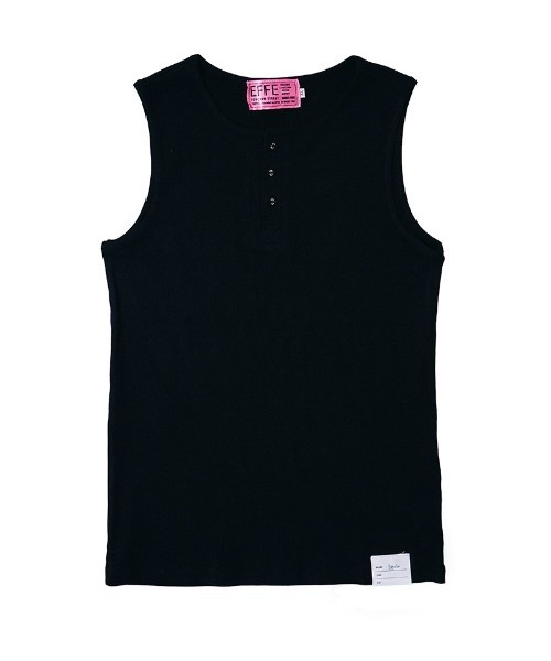 EFFECTEN(エフェクテン)の「mta618-Henry neck tank top タンクトップ(efdig-08)(タンクトップ・メンズ・ホワイト/ブラック・M/L/XL)」の6枚目の写真
