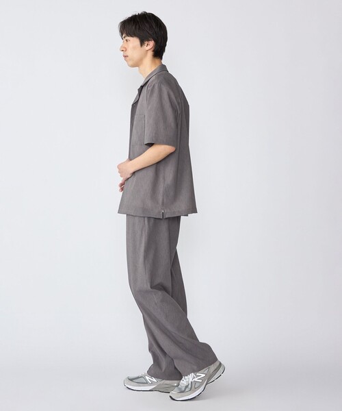 SHIPS（シップス）の「SHIPS:〈セットアップ対応/ 撥水〉Comfy Line DRYAIR ショートスリーブ シャツ（シャツ/ブラウス・メンズ・グレー/ブラック/ネイビー・LARGE/MEDIUM/SMALL/X-LARGE）」の4枚目の写真