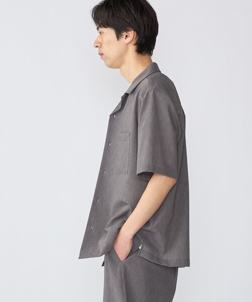 SHIPS（シップス）の「SHIPS:〈セットアップ対応/ 撥水〉Comfy Line DRYAIR ショートスリーブ シャツ（シャツ/ブラウス・メンズ・グレー/ブラック/ネイビー・LARGE/MEDIUM/SMALL/X-LARGE）」の8枚目の写真