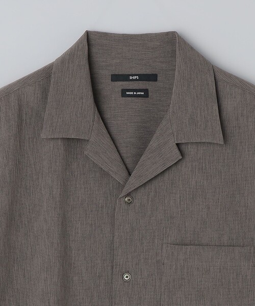 SHIPS（シップス）の「SHIPS:〈セットアップ対応/ 撥水〉Comfy Line DRYAIR ショートスリーブ シャツ（シャツ/ブラウス・メンズ・グレー/ブラック/ネイビー・LARGE/MEDIUM/SMALL/X-LARGE）」の14枚目の写真