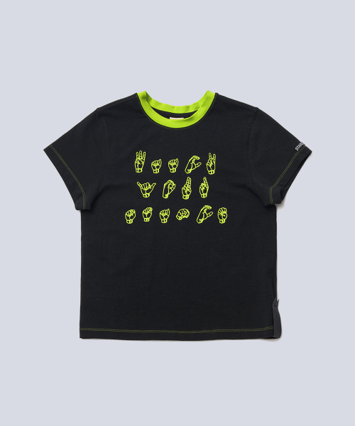 STANCE SEOUL(スタンス・ソウル)の「WAACKXXXY SIGN LANGUAGE TOP (BLACK)(Tシャツ/カットソー・レディース・その他・SMALL/MEDIUM)」の1枚目の写真