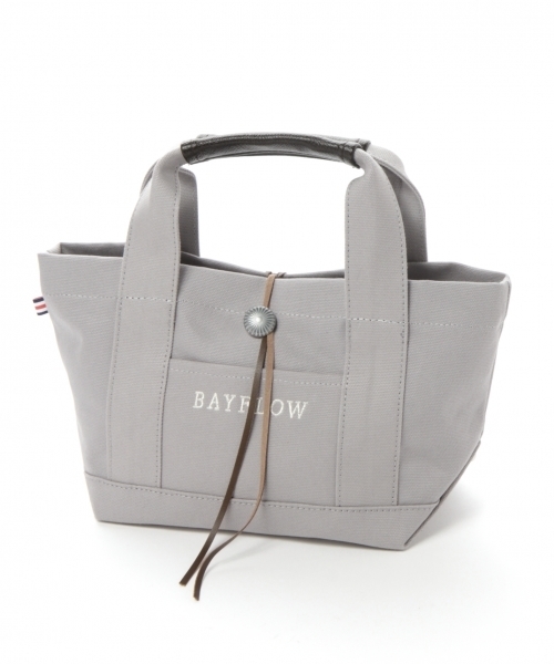 BAYFLOW（ベイフロー）の「BAYFLOW／コンチョロゴトート(Ｓサイズ)（トートバッグ・レディース・アイボリー/ネイビー/グレー/その他1/ブラウン/ブラック/クリアブルー/ピンク・FREE）」の13枚目の写真