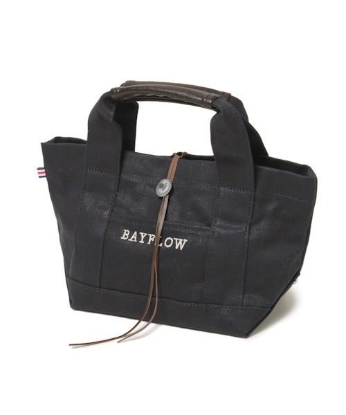 BAYFLOW（ベイフロー）の「BAYFLOW／コンチョロゴトート(Ｓサイズ)（トートバッグ・レディース・アイボリー/ネイビー/グレー/その他1/ブラウン/ブラック/クリアブルー/ピンク・FREE）」の15枚目の写真