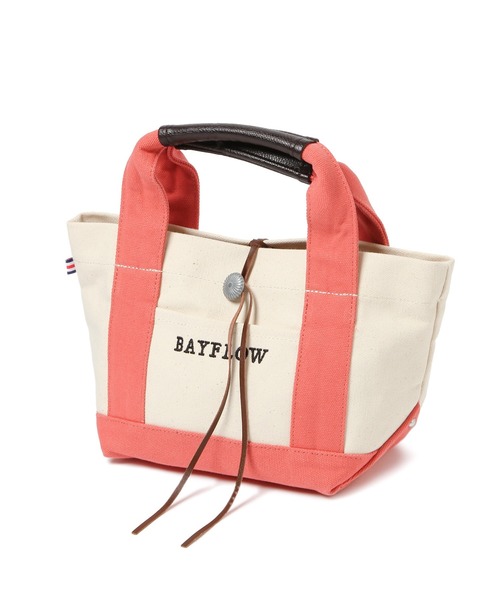 BAYFLOW（ベイフロー）の「BAYFLOW／コンチョロゴトート(Ｓサイズ)（トートバッグ・レディース・アイボリー/ネイビー/グレー/その他1/ブラウン/ブラック/クリアブルー/ピンク・FREE）」の11枚目の写真