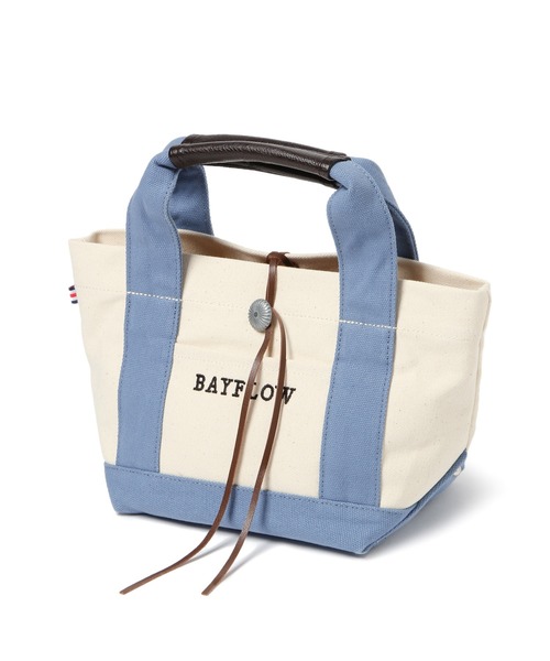 BAYFLOW（ベイフロー）の「BAYFLOW／コンチョロゴトート(Ｓサイズ)（トートバッグ・レディース・アイボリー/ネイビー/グレー/その他1/ブラウン/ブラック/クリアブルー/ピンク・FREE）」の12枚目の写真