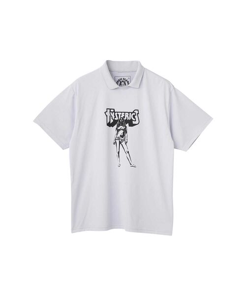 HYSTERIC GLAMOUR(ヒステリックグラマー)の「BAD ASS MAMA ポロ衿付きファンクショナルTシャツ(ポロシャツ・メンズ・グレー/ブラック/カーキ・X-LARGE/LARGE/MEDIUM/SMALL)」の2枚目の写真