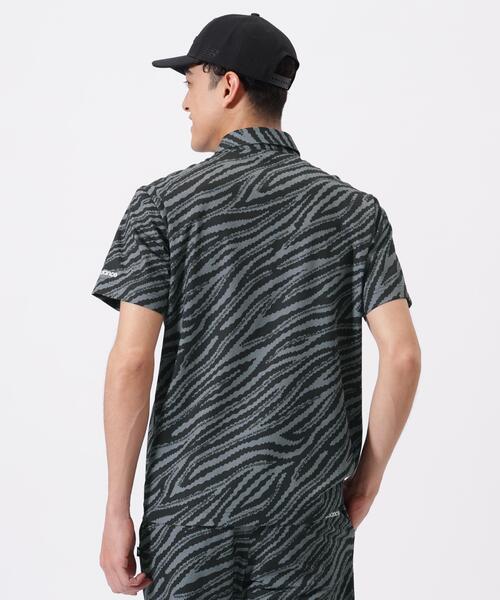 New Balance Golf(ニューバランスゴルフ)の「【new balance golf】ゼブラ柄 半袖 カラーシャツ (MENS)(シャツ/ブラウス・メンズ・ブラック/ベージュ系その他/グレー系その他・MEDIUM/LARGE/XX-LARGE/X-LARGE)」の13枚目の写真