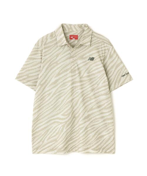 New Balance Golf(ニューバランスゴルフ)の「【new balance golf】ゼブラ柄 半袖 カラーシャツ (MENS)(シャツ/ブラウス・メンズ・ブラック/ベージュ系その他/グレー系その他・MEDIUM/LARGE/XX-LARGE/X-LARGE)」の4枚目の写真