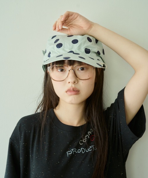 common gull products.(コモンガルプロダクツ)の「ひと夏の予感なバンダナキャップ(キャップ・レディース・ミント/ブルー系・フリー)」の12枚目の写真