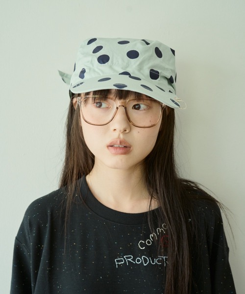 common gull products.(コモンガルプロダクツ)の「ひと夏の予感なバンダナキャップ(キャップ・レディース・ミント/ブルー系・フリー)」の21枚目の写真