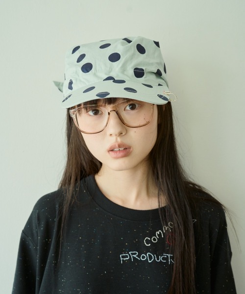 common gull products.(コモンガルプロダクツ)の「ひと夏の予感なバンダナキャップ(キャップ・レディース・ミント/ブルー系・フリー)」の22枚目の写真