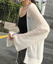 シアーショート カーディガン