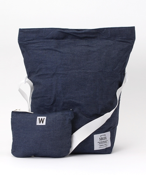 LBC（エルビーシー）の「レジスタントソレイユウィムショルダー デニム        （ショルダーバッグ・レディース・ブラック/ライトブルー/ダークネイビー/ベージュ・ONE SIZE）」の4枚目の写真