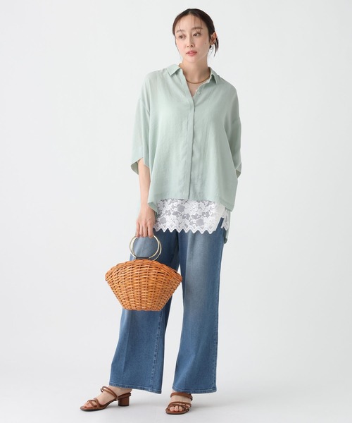Elura（エルーラ）の「【BAGMATI(バグマティ)】リングハンドルラタンバッグ /646470（かごバッグ・レディース・ブラウン系その他2・FREE）」の7枚目の写真