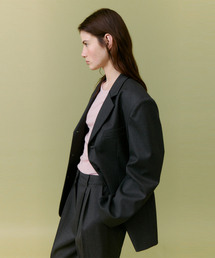 Spring wool jacket_charcoal