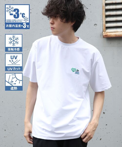 BEN DAVIS(ベンデイビス)の「【BEN DAVIS(ベンデイビス)】 COOLER GORILLA EMB TEE / 接触冷感 オーバーサイズ 半袖 Tシャツ クルーネック 刺繍 ワンポイント プリント ユニセックス(Tシャツ/カットソー・メンズ・ホワイト/ブラック/ネイビー/グリーン系その他3・LARGE/MEDIUM/X-LARGE)」の12枚目の写真