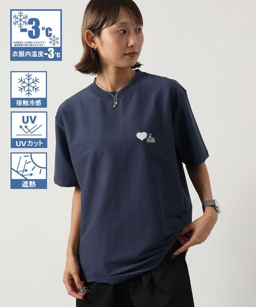 BEN DAVIS(ベンデイビス)の「【BEN DAVIS(ベンデイビス)】 COOLER GORILLA EMB TEE / 接触冷感 オーバーサイズ 半袖 Tシャツ クルーネック 刺繍 ワンポイント プリント ユニセックス(Tシャツ/カットソー・メンズ・ホワイト/ブラック/ネイビー/グリーン系その他3・LARGE/MEDIUM/X-LARGE)」の22枚目の写真
