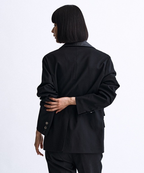 PHILTHEORY(フィルセオリー)の「mulch button overlay tailored Jacket / マルチボタンオーバーレイテーラードジャケット(テーラードジャケット・メンズ・ブラック・3/2/1)」の10枚目の写真