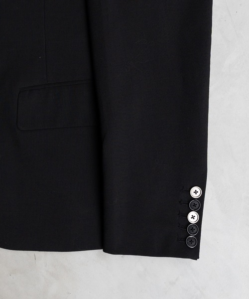 PHILTHEORY(フィルセオリー)の「mulch button overlay tailored Jacket / マルチボタンオーバーレイテーラードジャケット(テーラードジャケット・メンズ・ブラック・3/2/1)」の13枚目の写真