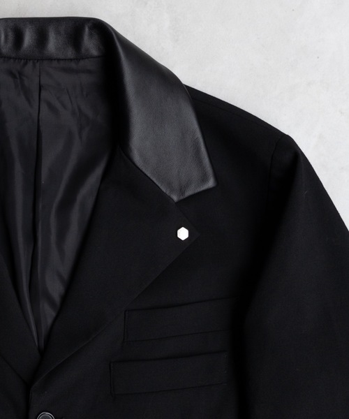 PHILTHEORY(フィルセオリー)の「mulch button overlay tailored Jacket / マルチボタンオーバーレイテーラードジャケット(テーラードジャケット・メンズ・ブラック・3/2/1)」の15枚目の写真