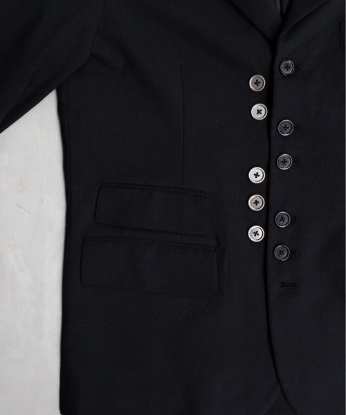 PHILTHEORY(フィルセオリー)の「mulch button overlay tailored Jacket / マルチボタンオーバーレイテーラードジャケット(テーラードジャケット・メンズ・ブラック・3/2/1)」の16枚目の写真