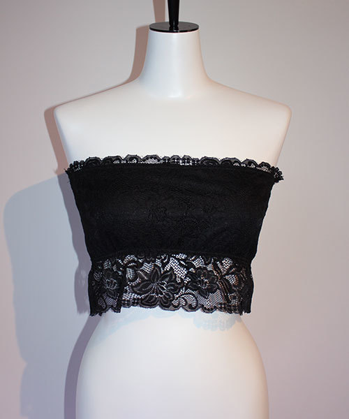 MICOAMERI(ミコアメリ)の「レースブラトップ(チューブトップ・レディース・ブラック/ホワイト/ピンク・FREE)」の7枚目の写真