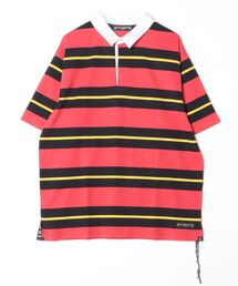 3 COLOR STRIPED RUGGER SS SHIRT