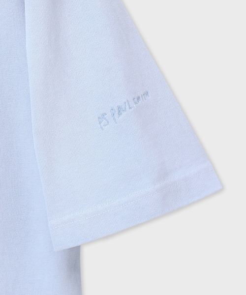 PS Paul Smith(ピーエスポールスミス)の「ヘビーウェイト ガーメントダイ Tシャツ / 262507 220X(Tシャツ/カットソー・メンズ・ライトグレー/ライトブルー/ライトピンク・LARGE/MEDIUM/X-LARGE)」の4枚目の写真