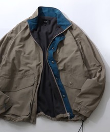 SITRY（シトリー）の「SITRY Fleece Lined Nylon Windbreaker 別注 オーバーサイズ ダブルジップ ドローコード 配色 裏フリース ナイロンジャケット ブルゾン（ナイロンジャケット）」