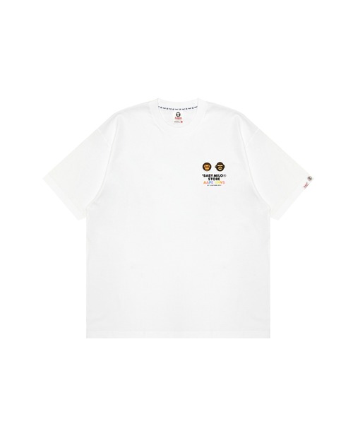 AAPE BY A BATHING APE(エーエイプバイアベイシングエイプ)の「AAPE X BABY MILO STORE TEE(Tシャツ/カットソー・メンズ・ホワイト/ブラック・MEDIUM/SMALL/XX-LARGE/X-LARGE/LARGE)」の1枚目の写真